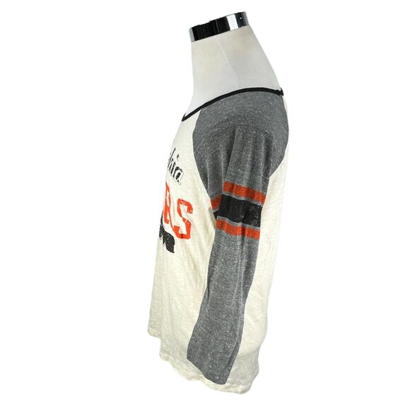 G-III 4her by Carl Banks Philadelphia Flyers T-Shirt Women’s XL Scoop Neck Cream - Picture 3 of 9
